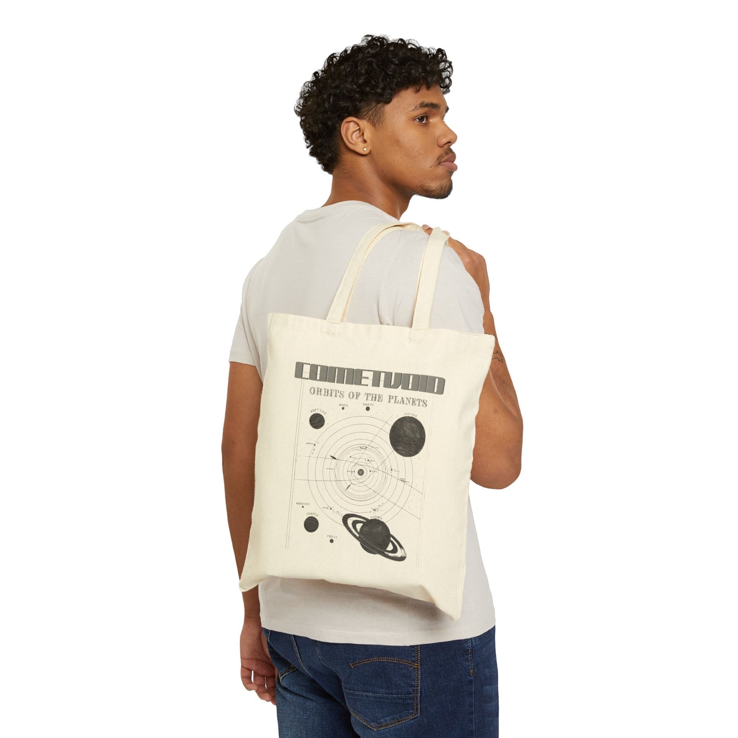 Planets Orbit Canvas Tote Bag